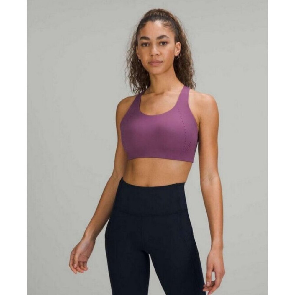 Lululemon AirSupport Bra High Support Vintage Plum Vivid Plum Size 34D NWT